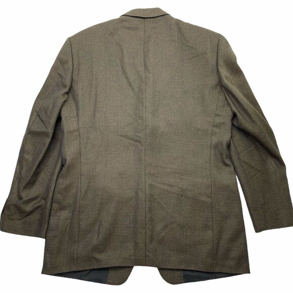 Vtg Loro Piana Cashmere Arnold Brant Sport Coat Mens 44L Brown Three Button - Picture 3 of 12